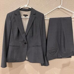 Ann Taylor Full Suit Dark Grey